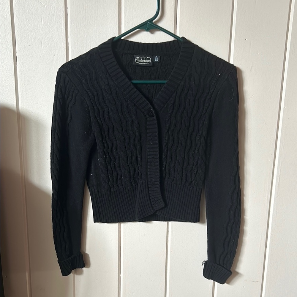 Voodoo Vixen Black Knit Sweater